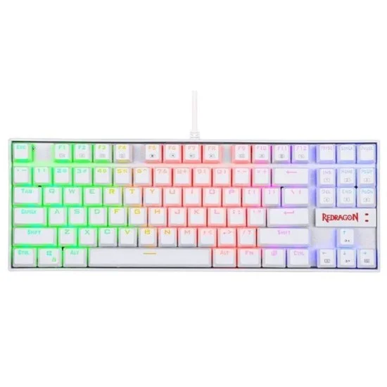 Redragon Kumara White, Wired Mechanical Keyboard, Rgb